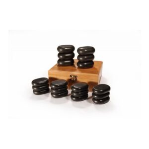 Hot stone massage kit 18 pietre basaltiche
