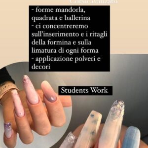 CORSO NAILS FORME CLASSICHE mandorla, quadrata, ballerina, ovale