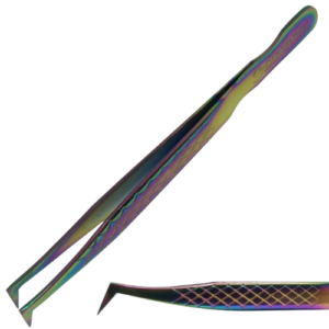 Pinzetta con angolo a 90° per tecnica volume