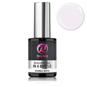 Gel in a bottle SPARKLE WHITE Roby Nails