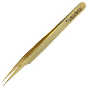 Pinzetta dritta oro 122 mm
