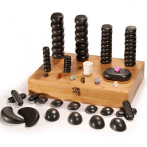Hot stone massage kit 76 pietre basaltiche