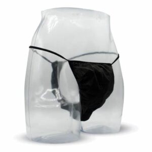 Tanga monouso nero uomo 100pz.