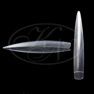 Tip trasparenti stiletto lungo con scalino 10 misure 500 pz